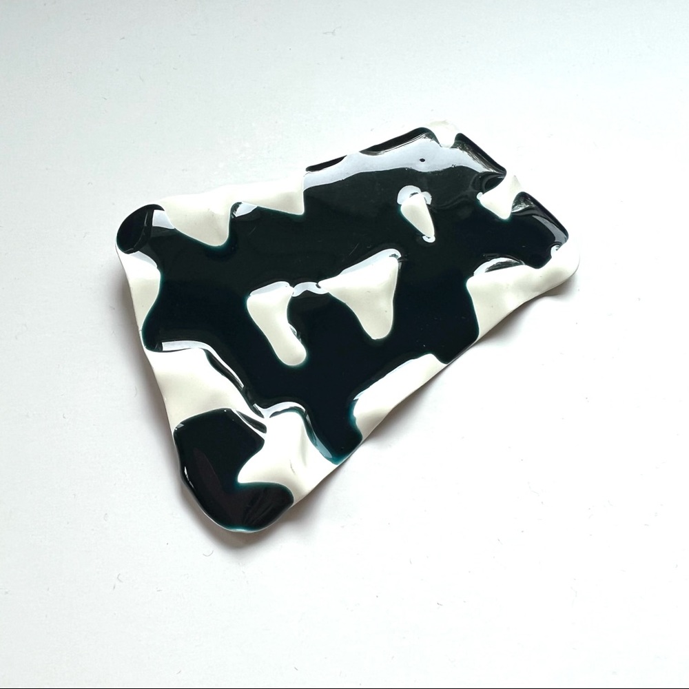 Vintage Abstract Enamel Brooch